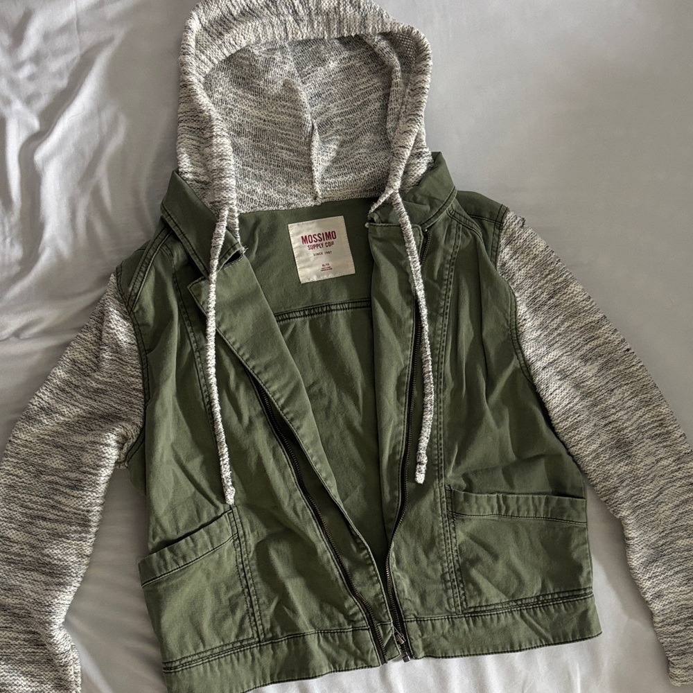 Mossimo Supply Co. Olive and Heather Gray Vest